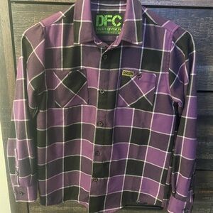 DIXXON Kids Purple Plaid Shirt